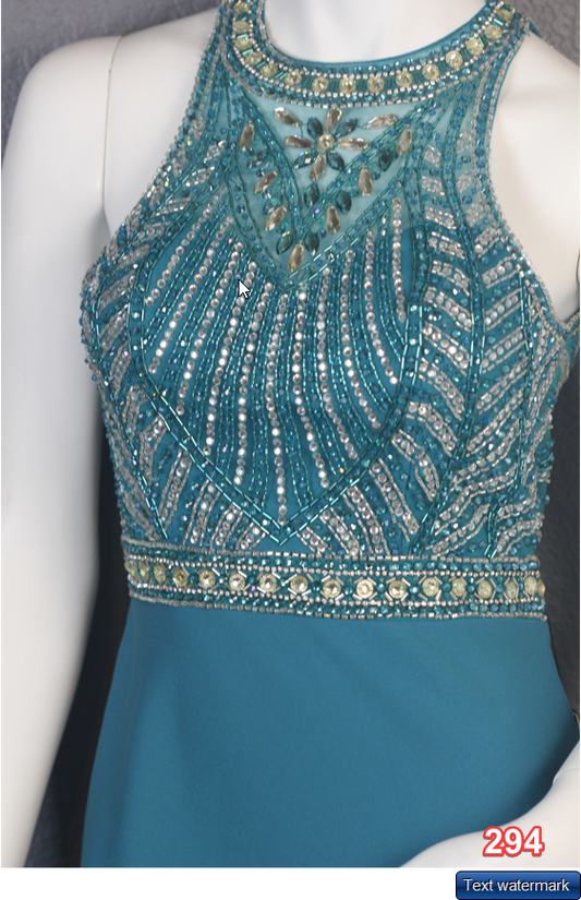 Bicici Coty Evening Bridal Pageant Prom Formal Dress Teal S PS15037
