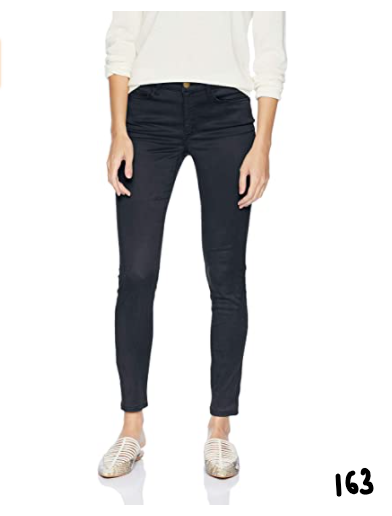 Daily Ritual Women's Stretch Sateen Skinny-Fit Pant, navy, 10