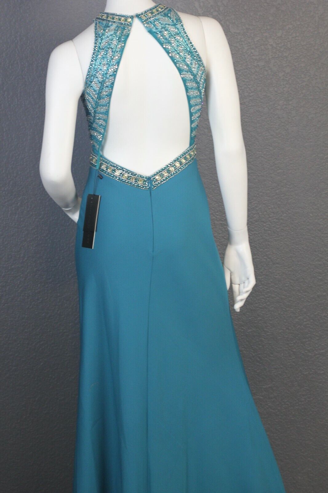 Bicici Coty Evening Bridal Pageant Prom Formal Dress Teal S PS15037