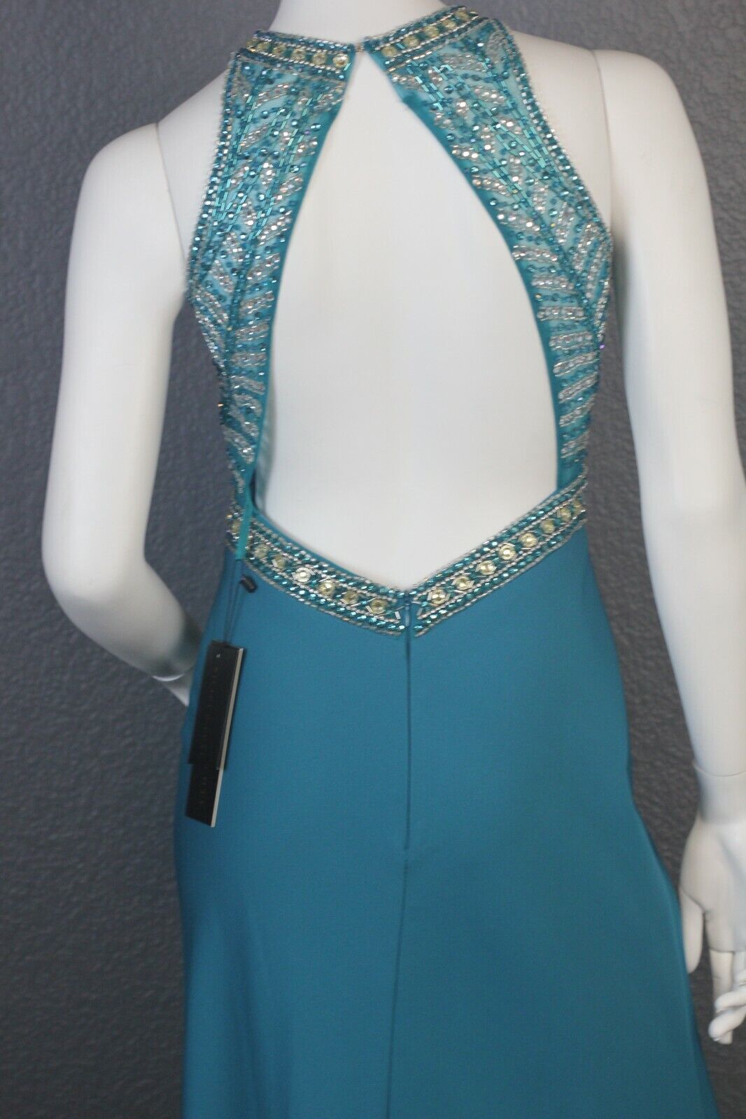 Bicici Coty Evening Bridal Pageant Prom Formal Dress Teal S PS15037