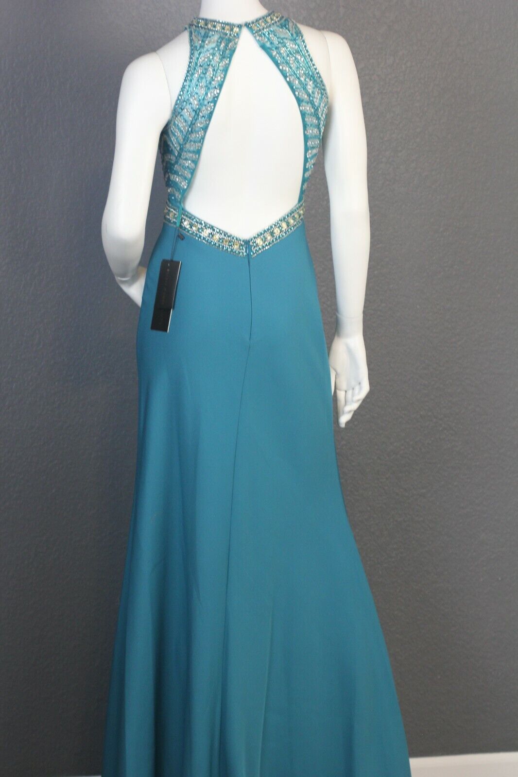 Bicici Coty Evening Bridal Pageant Prom Formal Dress Teal S PS15037