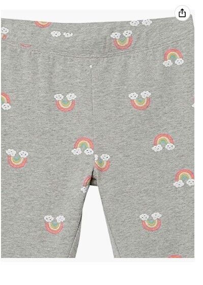 Essentials Girls' Cart-Wheel Short, Pack of 4, Floral/Rainbow, Large