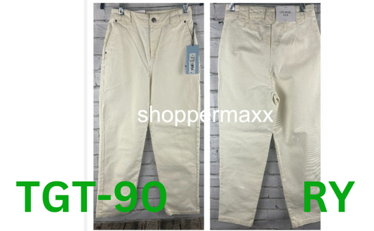 Women's Yoke Seam Straight Denim Pant - Future Collective with Reese, Cream, 0