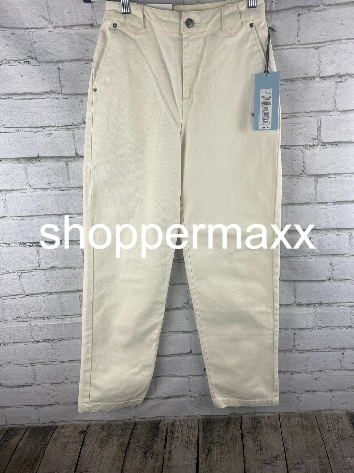 Women's Yoke Seam Straight Denim Pant - Future Collective with Reese, Cream, 0