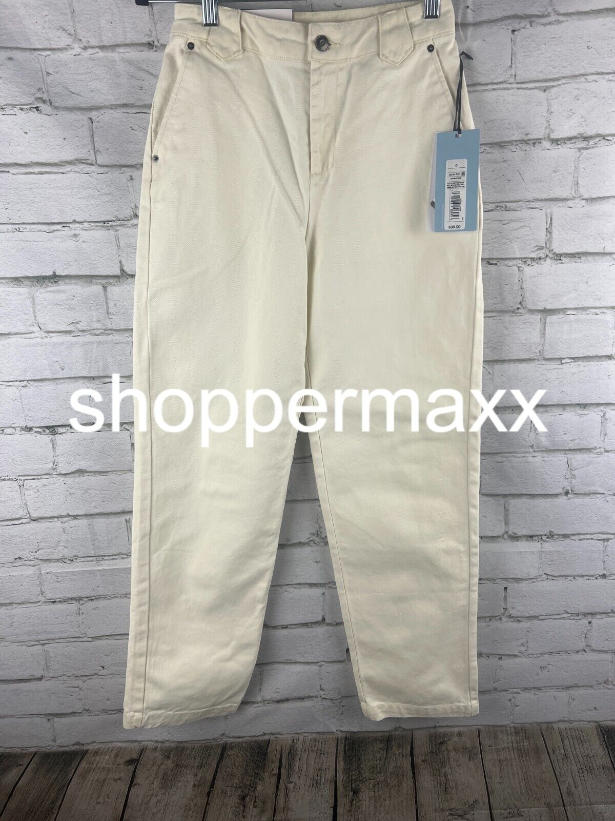 Women's Yoke Seam Straight Denim Pant - Future Collective with Reese, Cream, 0