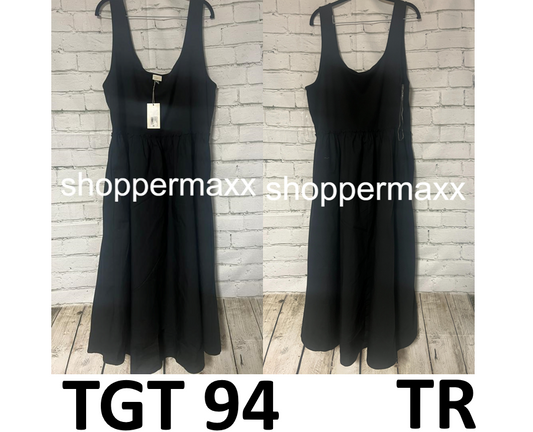 Women's Asymmetrical Midi Ballet Dress - A New Day, Black, Size 2X