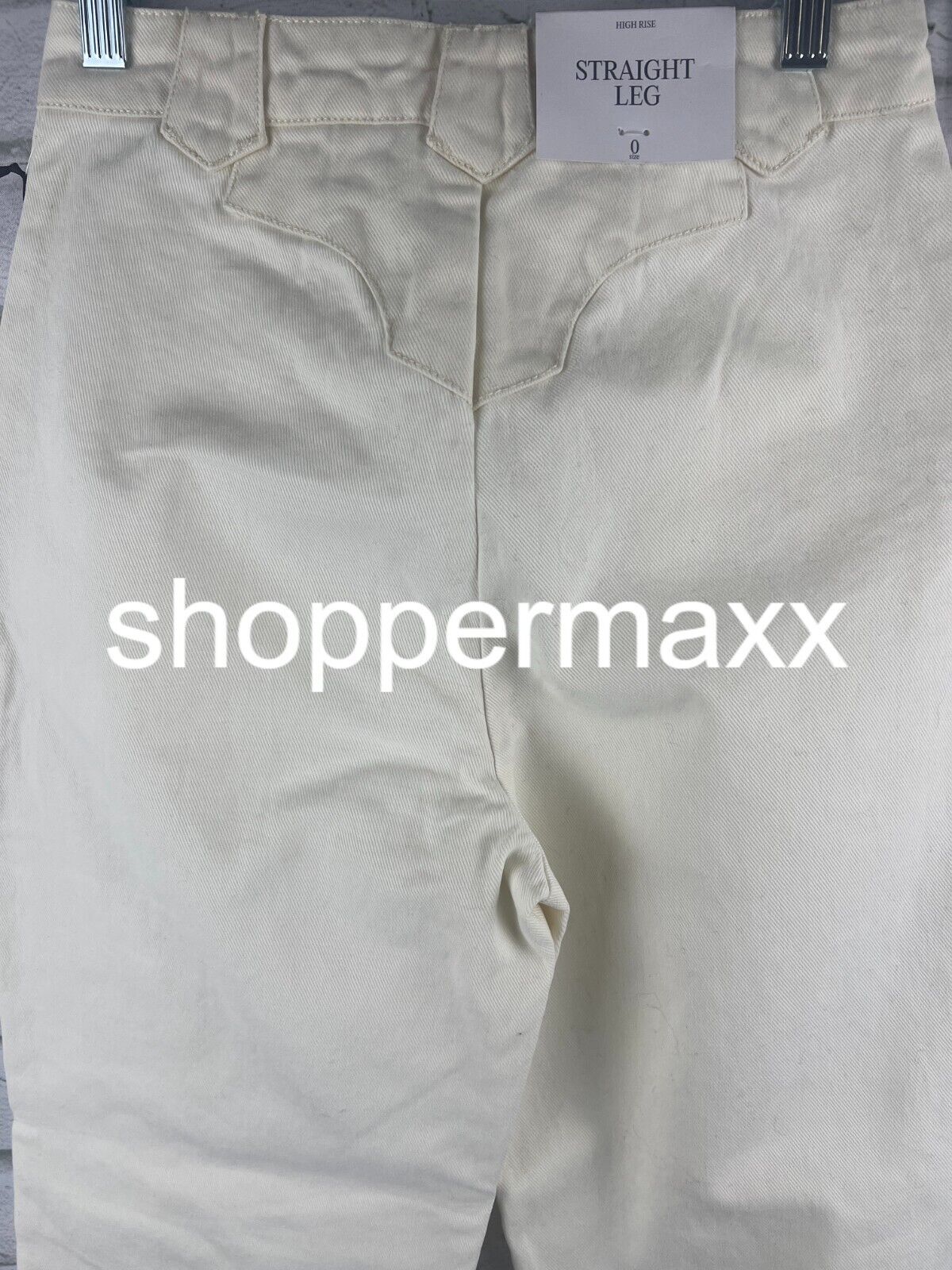 Women's Yoke Seam Straight Denim Pant - Future Collective with Reese, Cream, 0