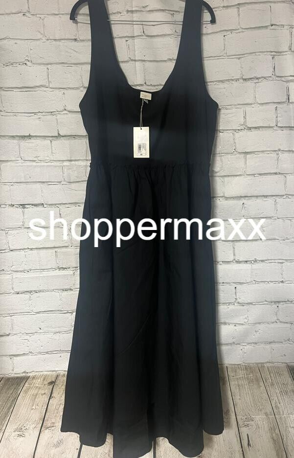 Women's Asymmetrical Midi Ballet Dress - A New Day, Black, Size 2X
