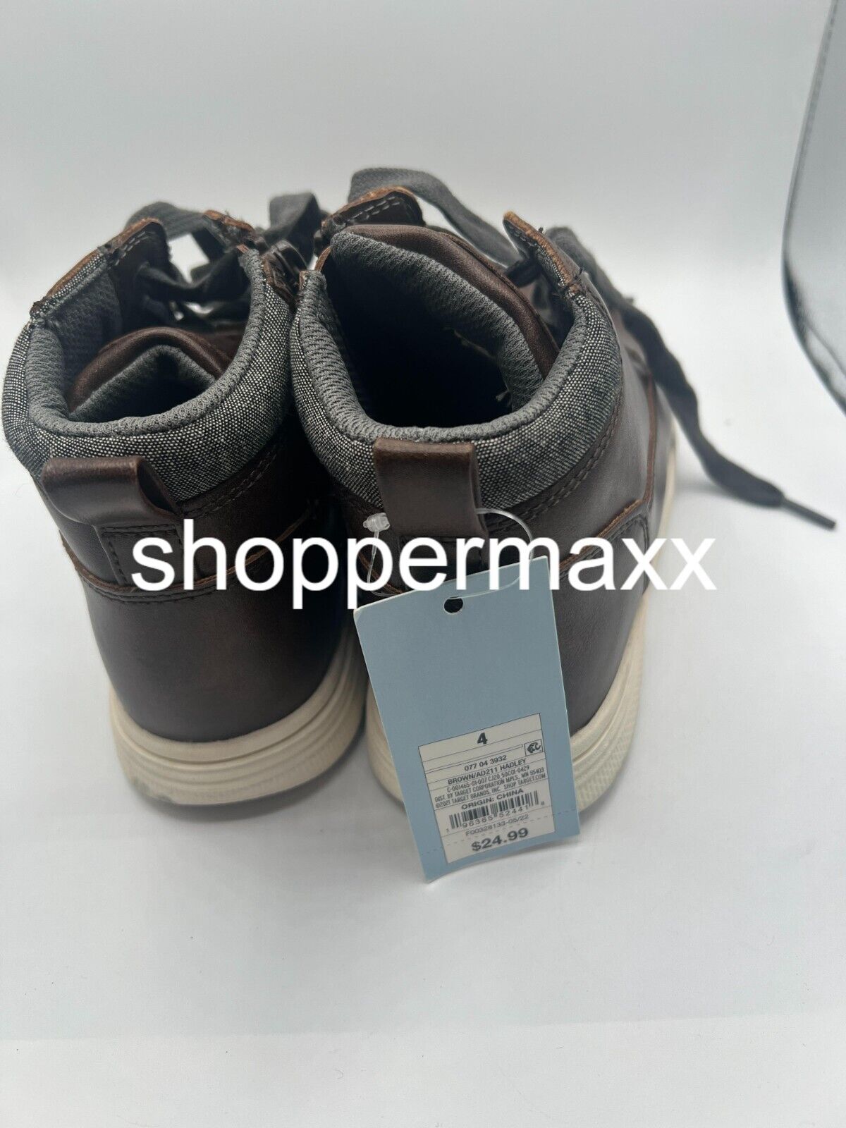 Boys' Hadley Slip-On Zipper Sneakers - Cat & Jack, Brown, SIZE 4