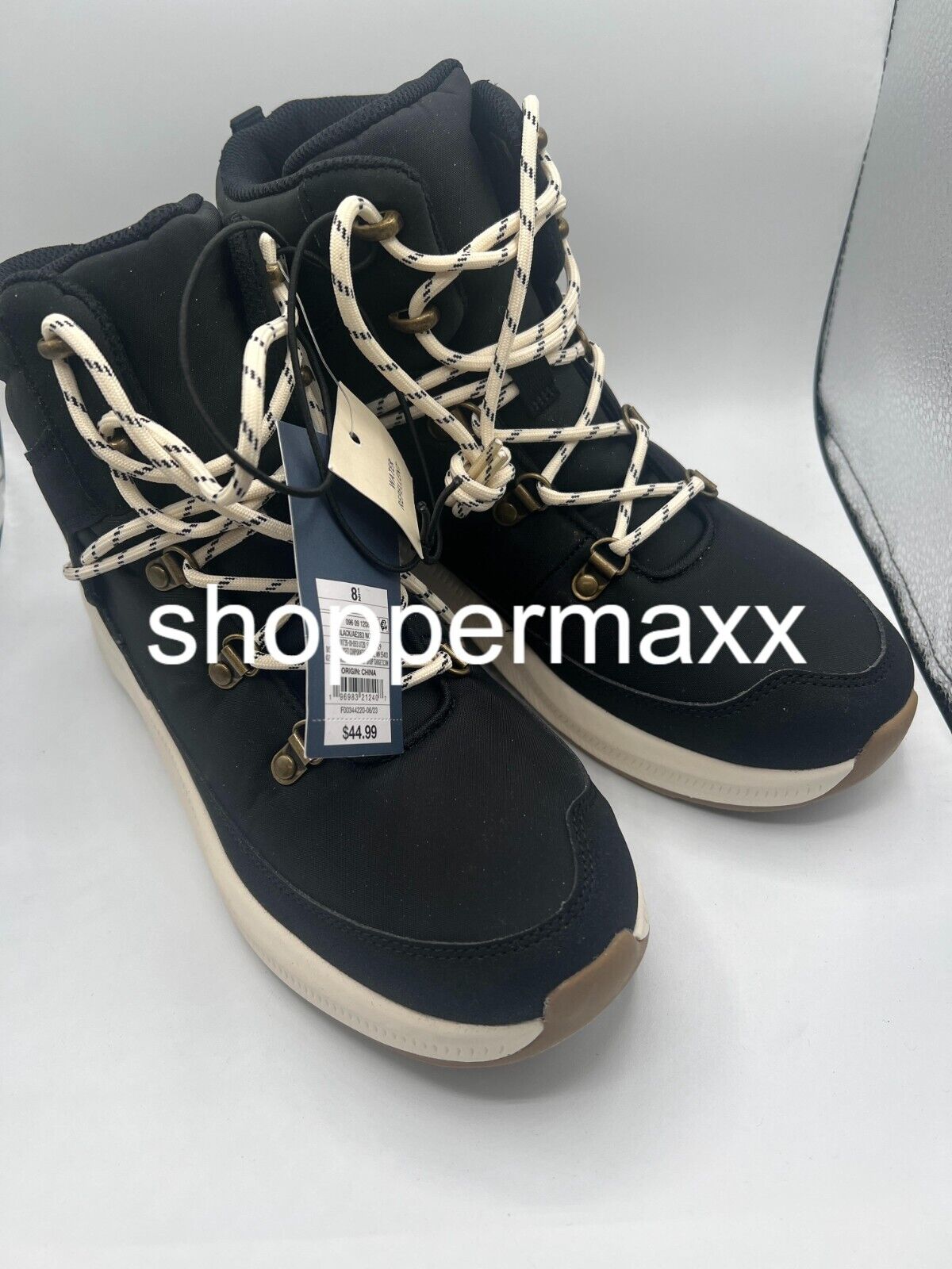 WOMEN'S NORAH WINTER HIKER BOOTS - UNIVERSAL THREAD, BLACK, SIZE 8.5