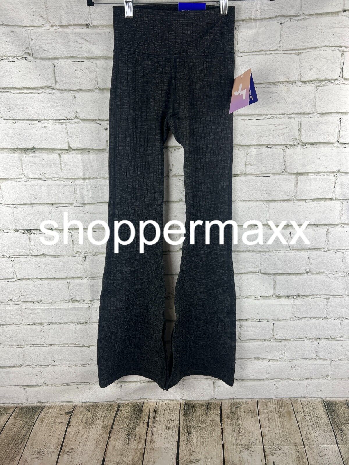 Women's Textured Flare Leggings - JoyLab, Black, XS