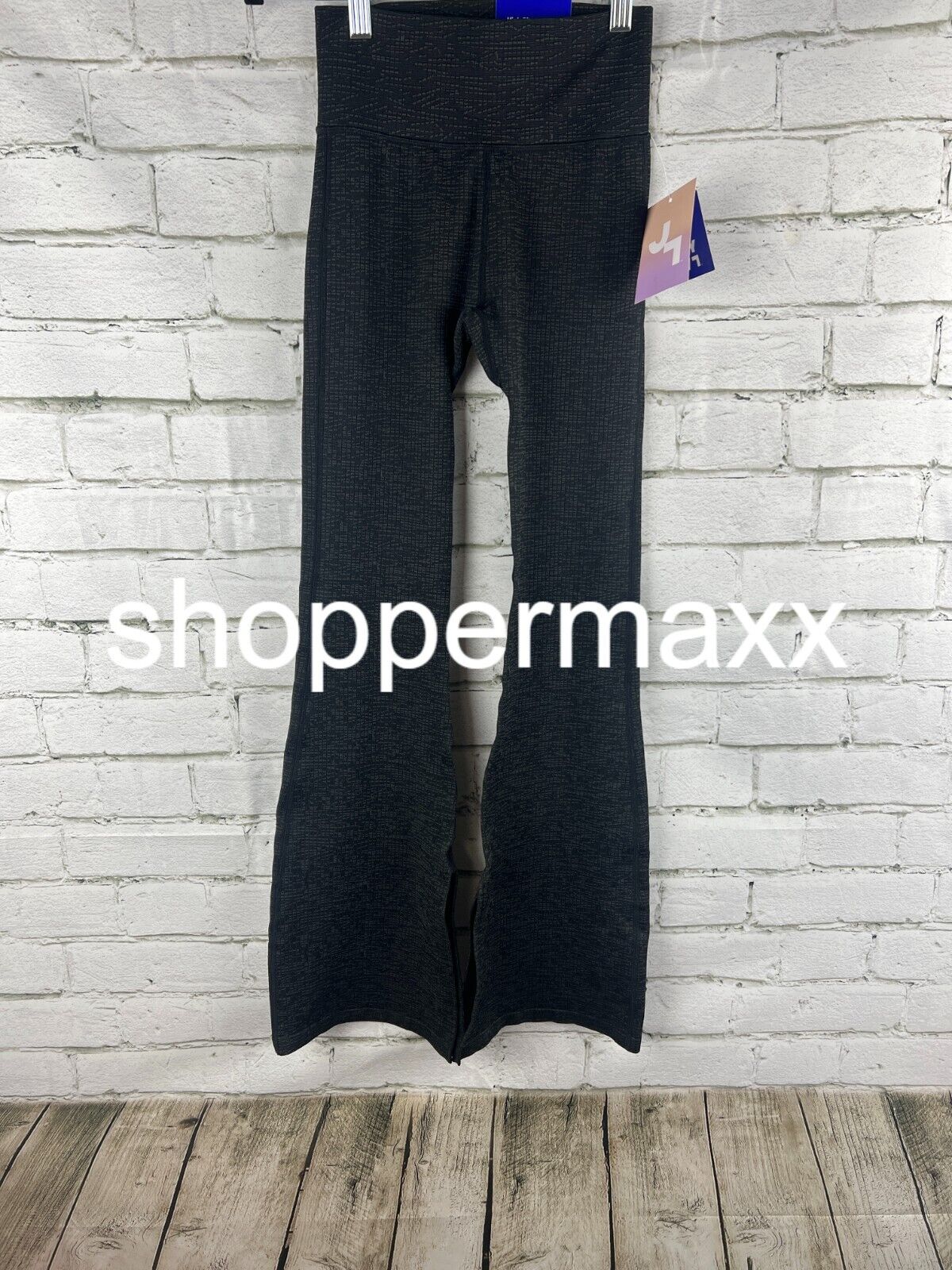 Women's Textured Flare Leggings - JoyLab, Black, XS
