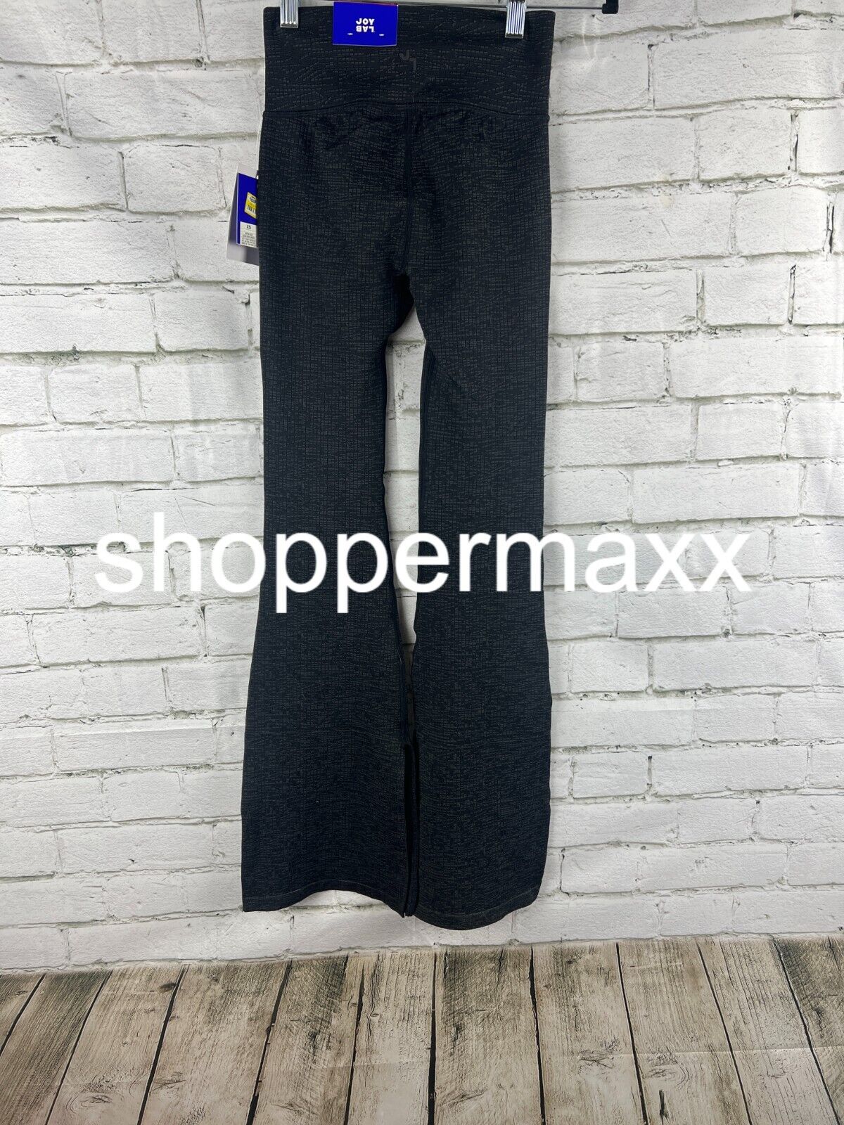 Women's Textured Flare Leggings - JoyLab, Black, XS