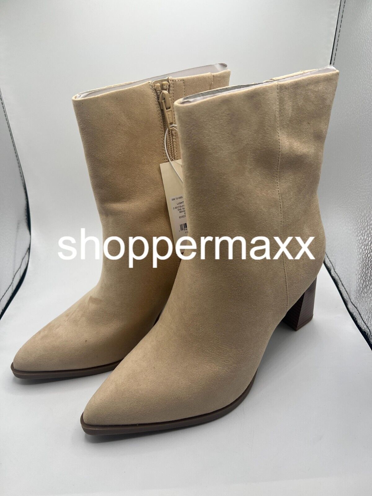 Women's Thora Wide Width Dress Boots - A New Day, Light Taupe, Size 7.5