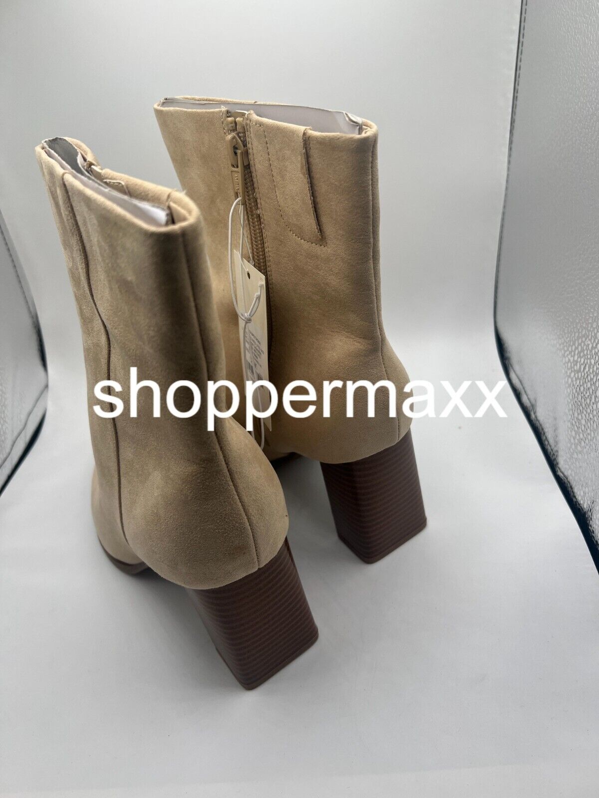 Women's Thora Wide Width Dress Boots - A New Day, Light Taupe, Size 7.5