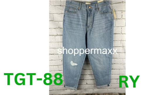 Women's Mid-Rise Boyfriend Jeans - Universal Thread, Light Wash, 8
