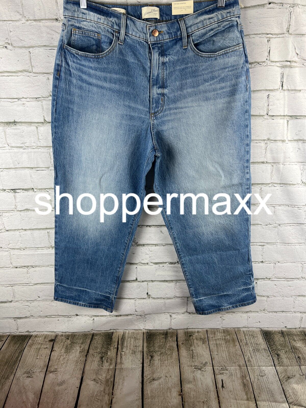 Women's Super-High Rise Vintage Straight Jeans-Universal Thread, Medium Wash, 18