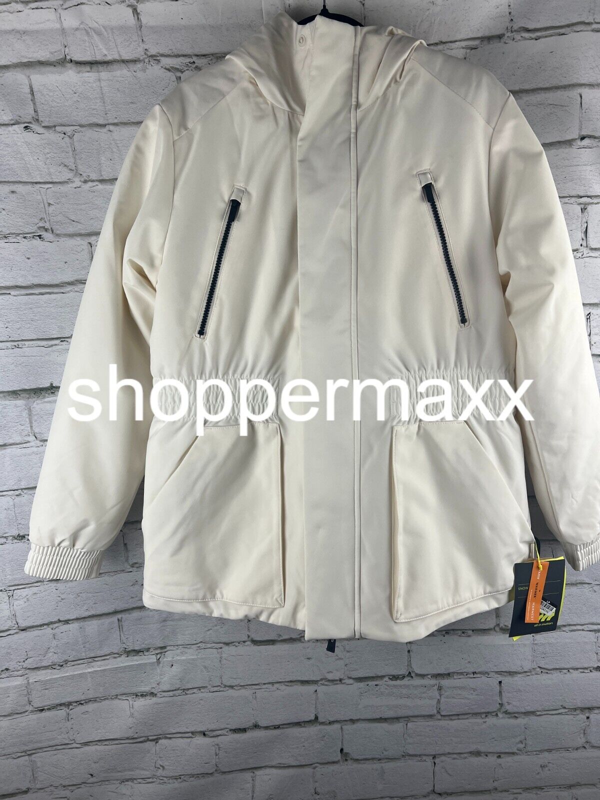 WOMEN'S SNOWSPORT JACKET - ALL IN MOTION, CREAM, MEDIUM