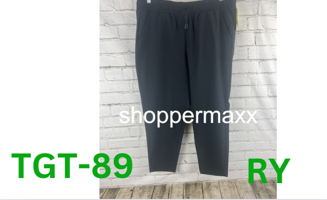 Women's Stretch Woven High-Rise Taper Pants - All In Motion, BLACK, XXL
