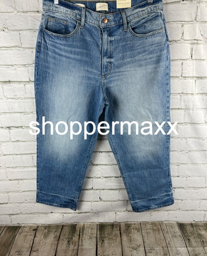 Women's Super-High Rise Vintage Straight Jeans-Universal Thread, Medium Wash, 18