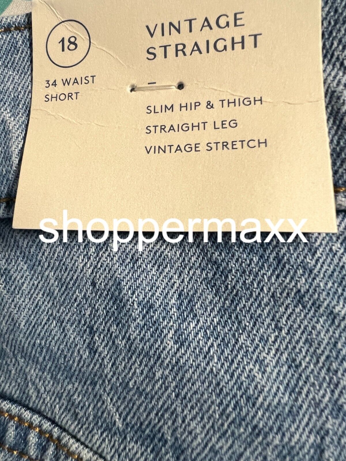 Women's Super-High Rise Vintage Straight Jeans-Universal Thread, Medium Wash, 18