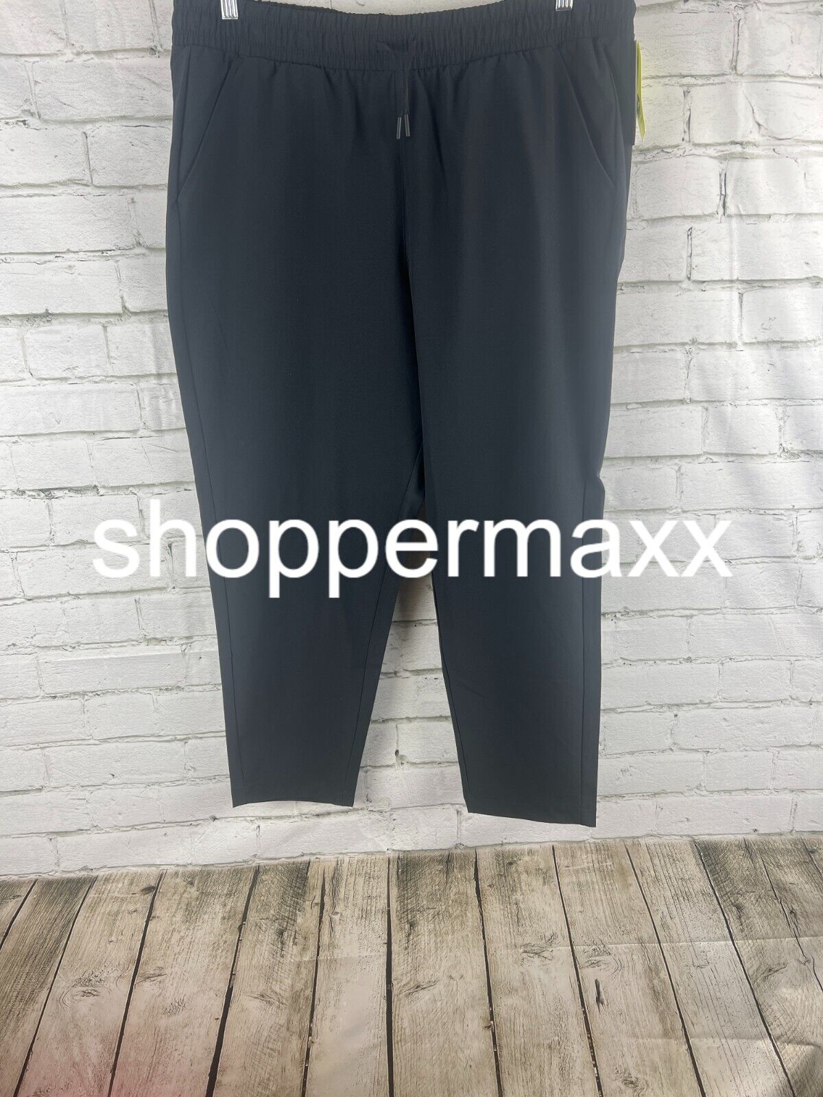 Women's Stretch Woven High-Rise Taper Pants - All In Motion, BLACK, XXL