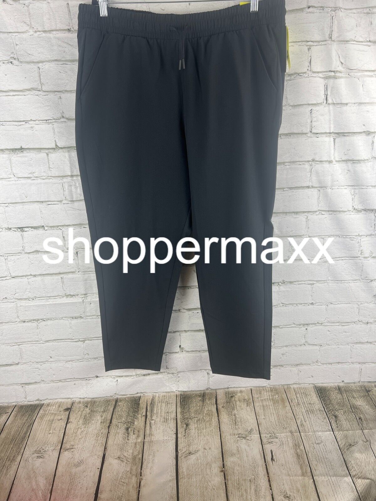 Women's Stretch Woven High-Rise Taper Pants - All In Motion, BLACK, XXL