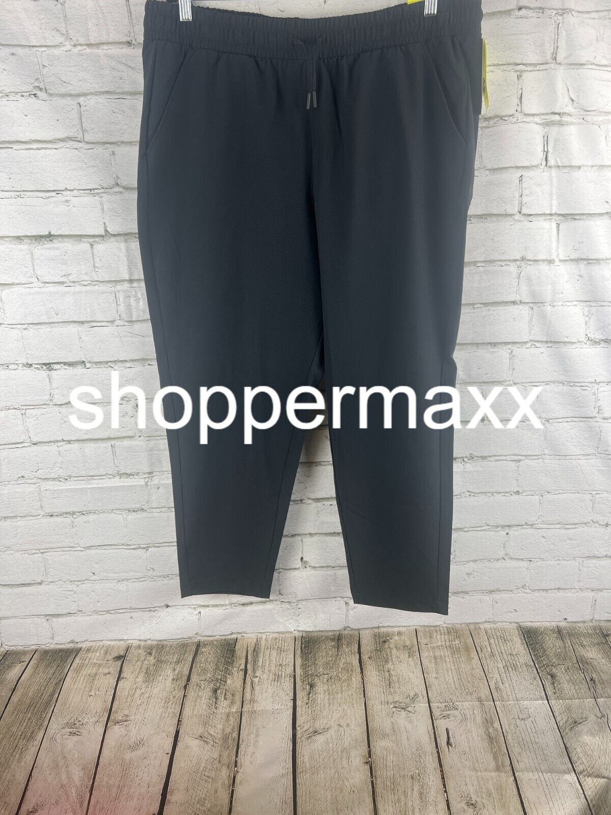 Women's Stretch Woven High-Rise Taper Pants - All In Motion, BLACK, XXL