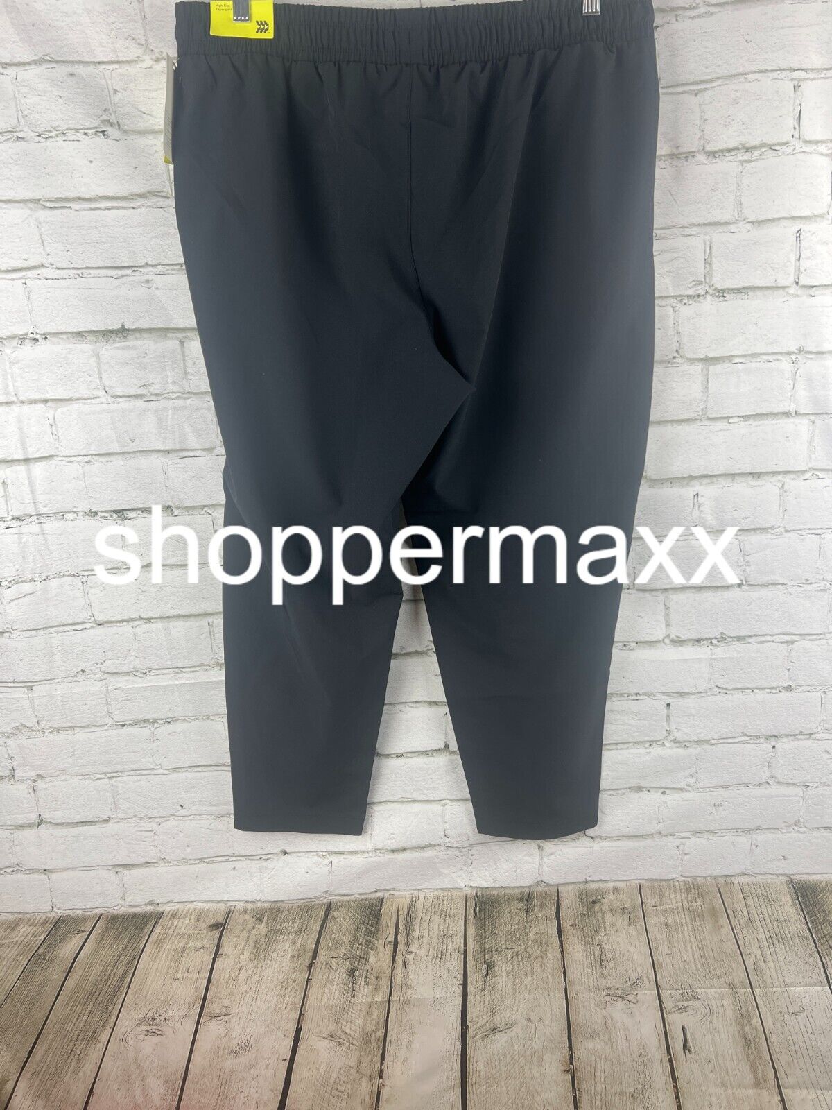 Women's Stretch Woven High-Rise Taper Pants - All In Motion, BLACK, XXL