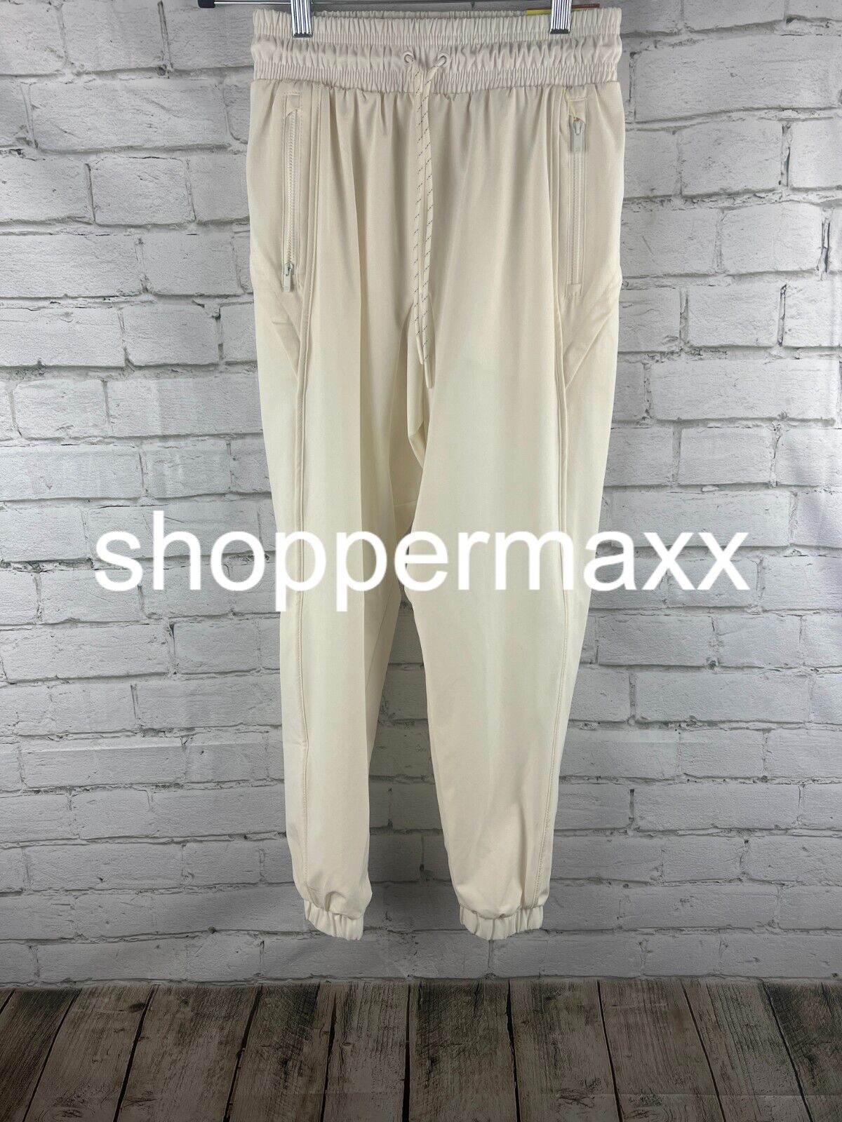 Women's Lined Woven Joggers - All in Motion, Cream, XS