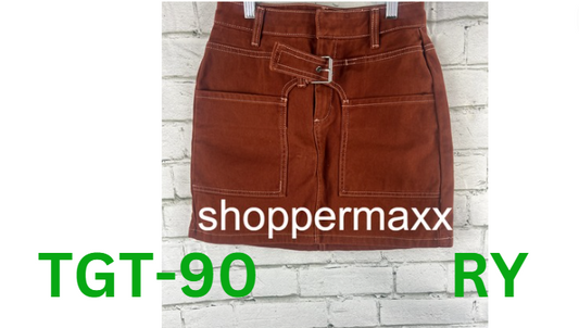 Women's Saddle Wrap Mini Skirt - Future Collective with Reese Blutstein, Rust, 0