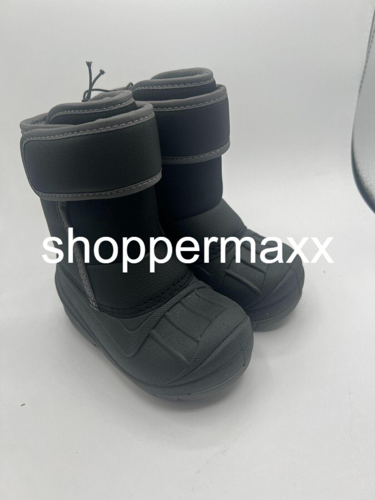Toddler Boys' Lenny Winter Boots - Cat & Jack, Black, 5T