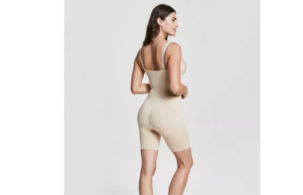 ASSETS by SPANX Women's Remarkable Results All-In-One Body Slimmer,Light Beige,M