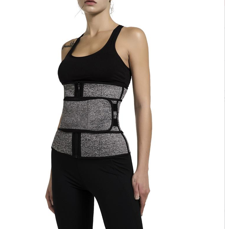 Women Workout Waist Trainer Tummy Slimming Sheath Trimmer Belt Latex Shapewear X