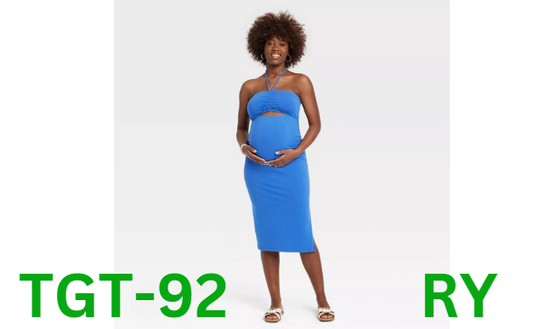 Cut Out Maternity Bodycon Dress - Isabel Maternity by Ingrid & Isabel, Blue, S