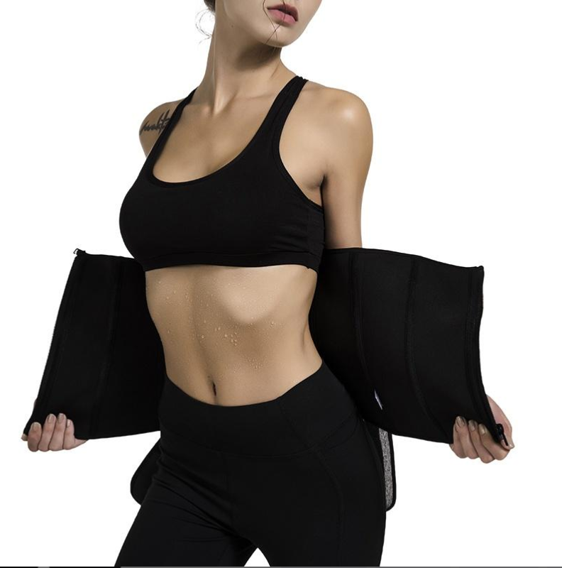 Women Workout Waist Trainer Tummy Slimming Sheath Trimmer Belt Latex Shapewear X
