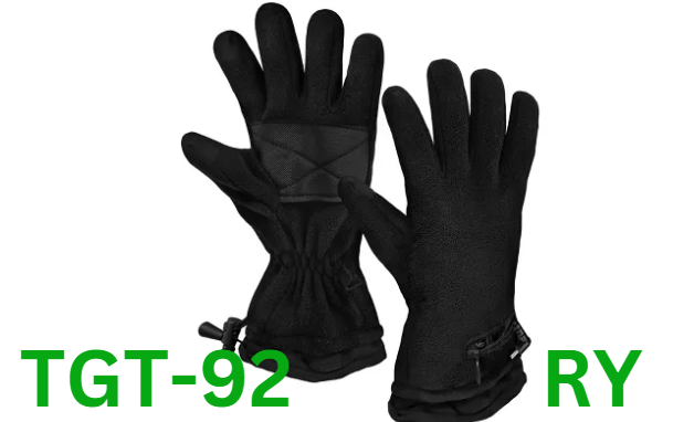 ActionHeat, AA Battery Heated Fleece Glove, black -one size