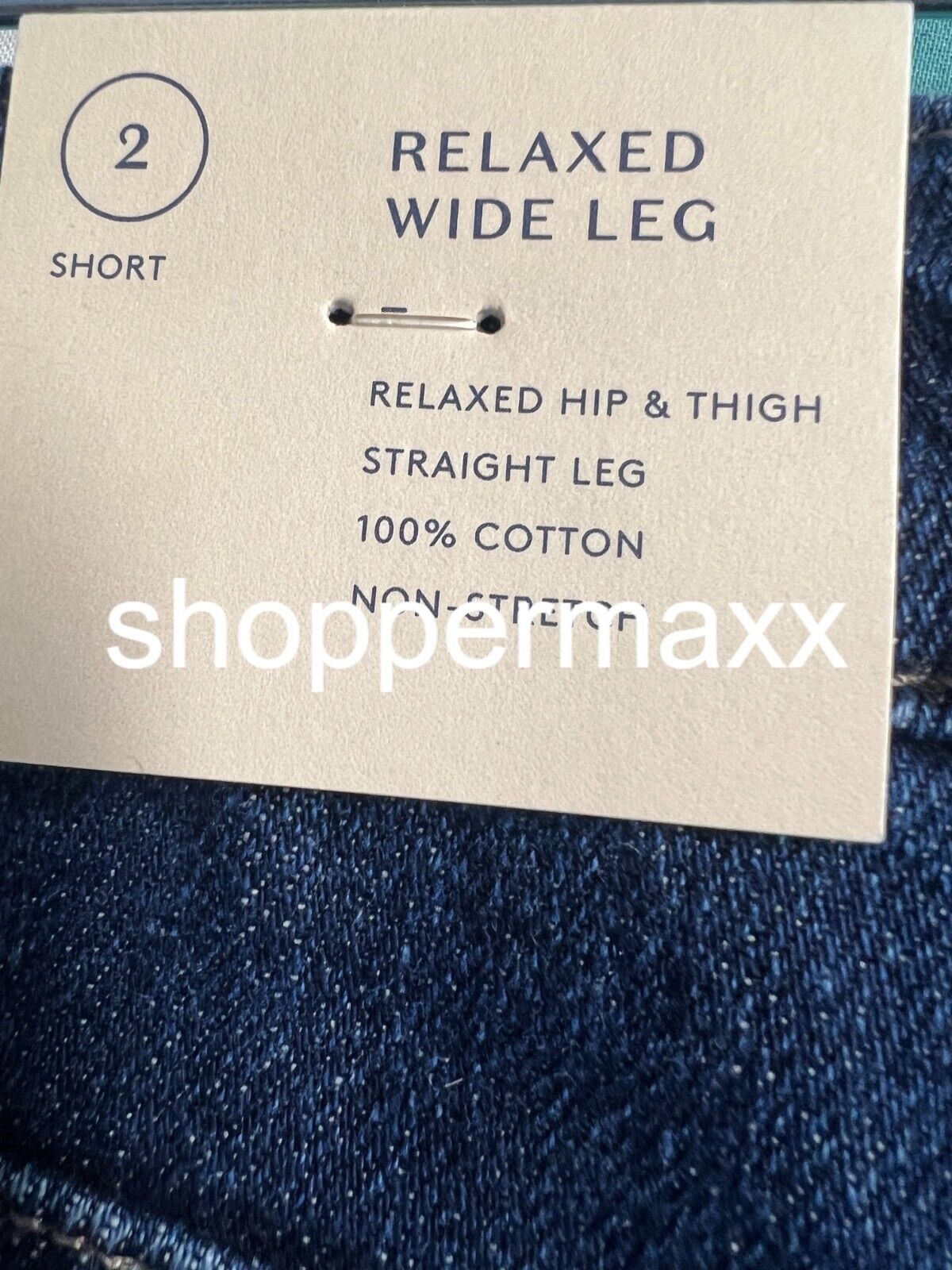 WOMEN'S HIGH-RISE WIDE LEG JEANS - UNIVERSAL THREAD, DARK WASH, 2 SHORT