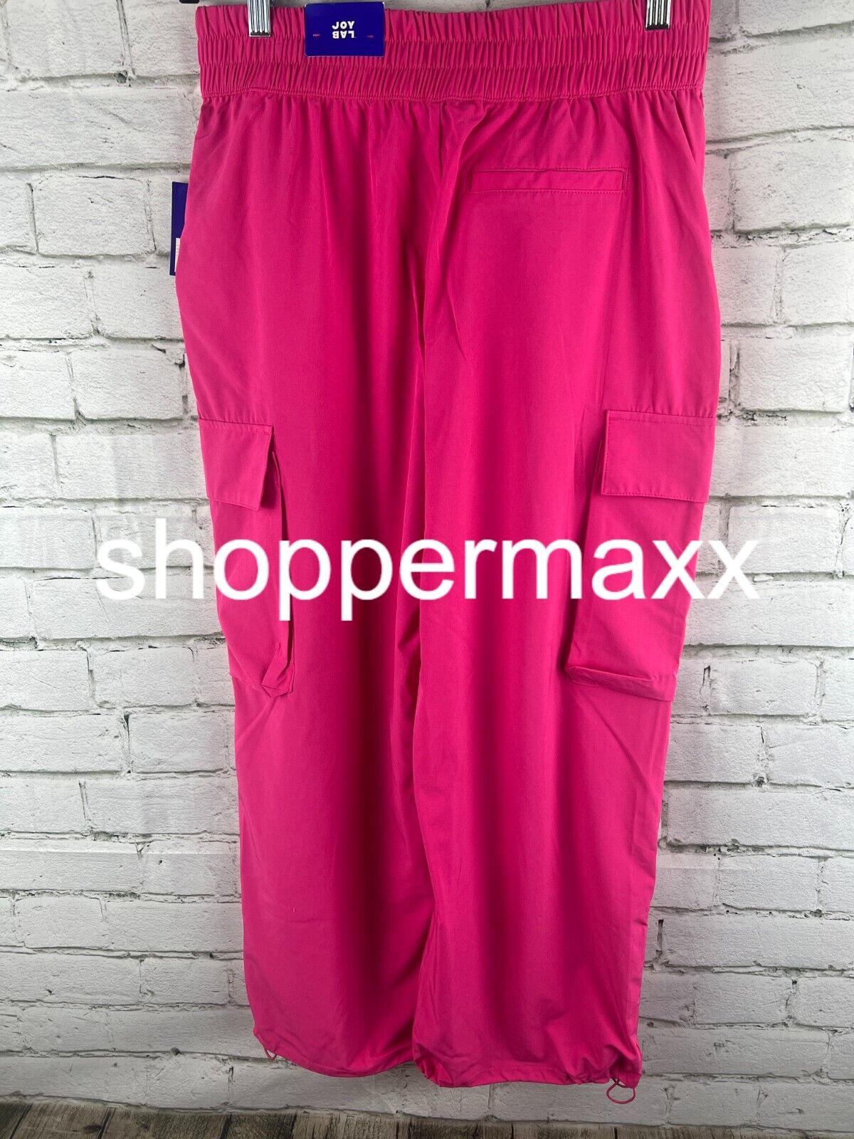 Women's Cinch Hem Woven Cargo Pants - JoyLab, PINK , M