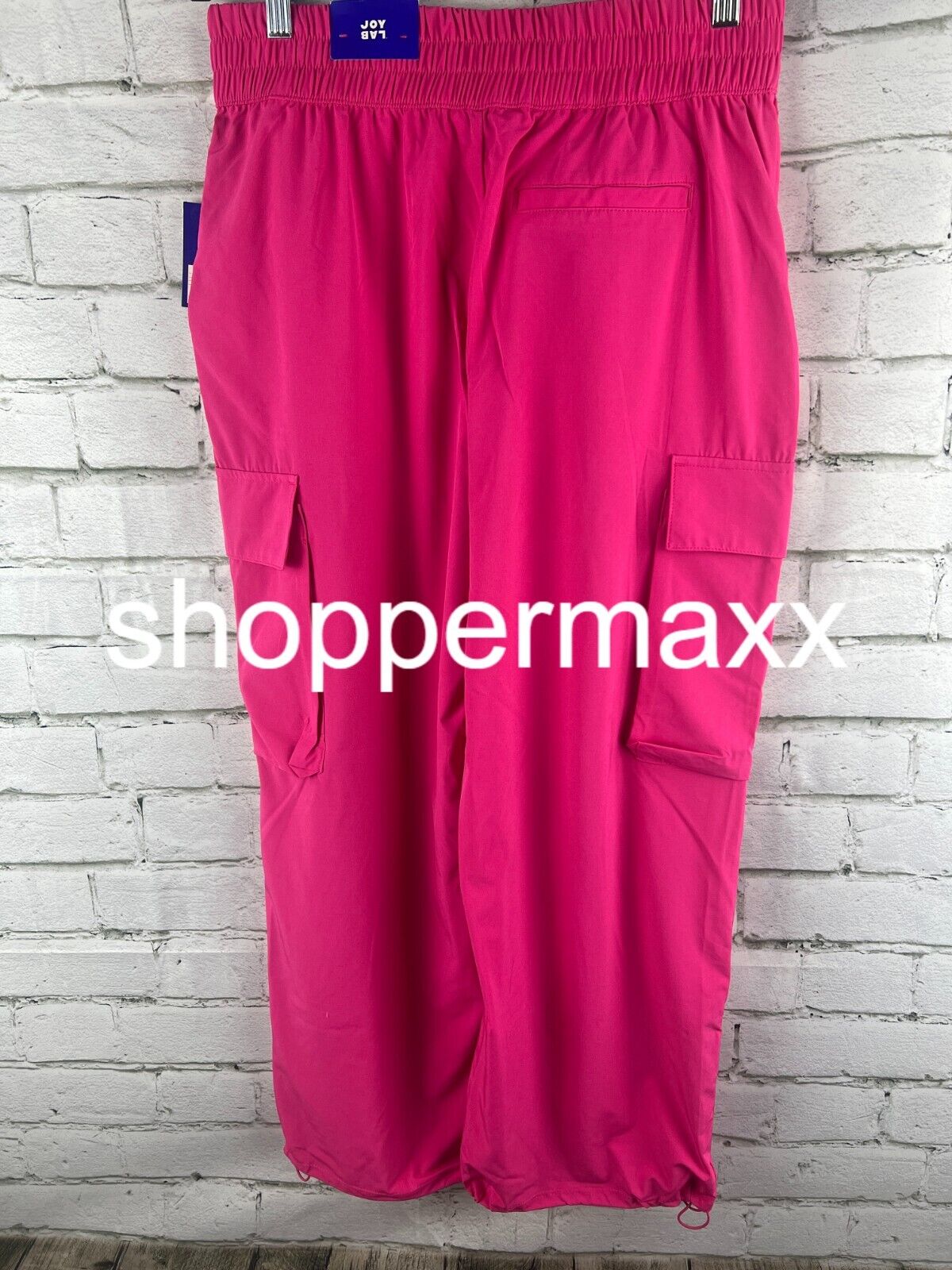 Women's Cinch Hem Woven Cargo Pants - JoyLab, PINK , M