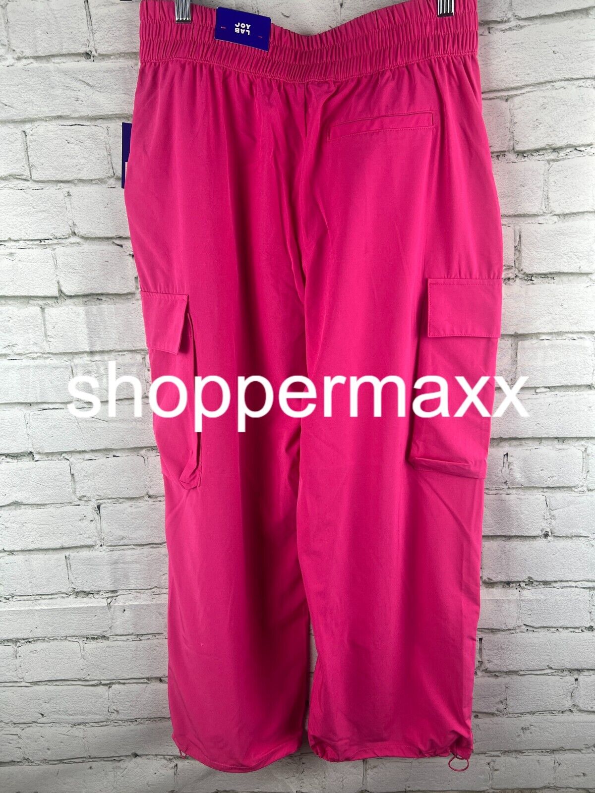 Women's Cinch Hem Woven Cargo Pants - JoyLab, PINK , M