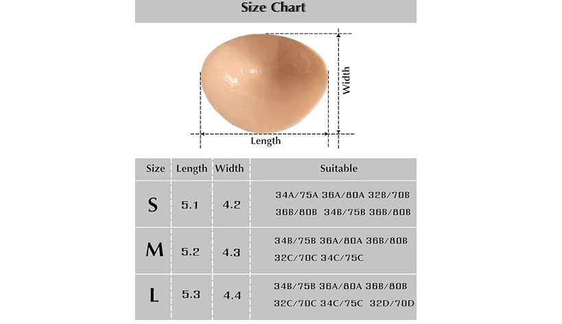 DHCare Double Sided Sticky Bra Pads Breathable Adhesive Bra Push Up Sticky, YS