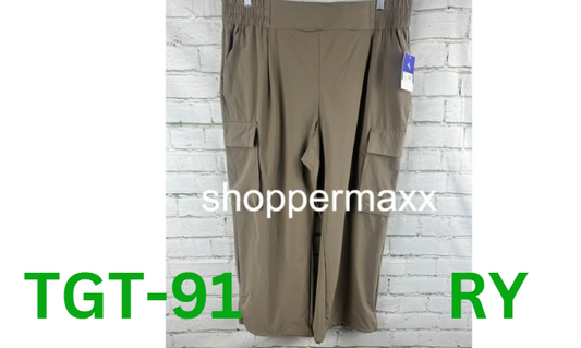 Women's Cinch Hem Woven Cargo Pants - JoyLab, Dark Gray, XXL