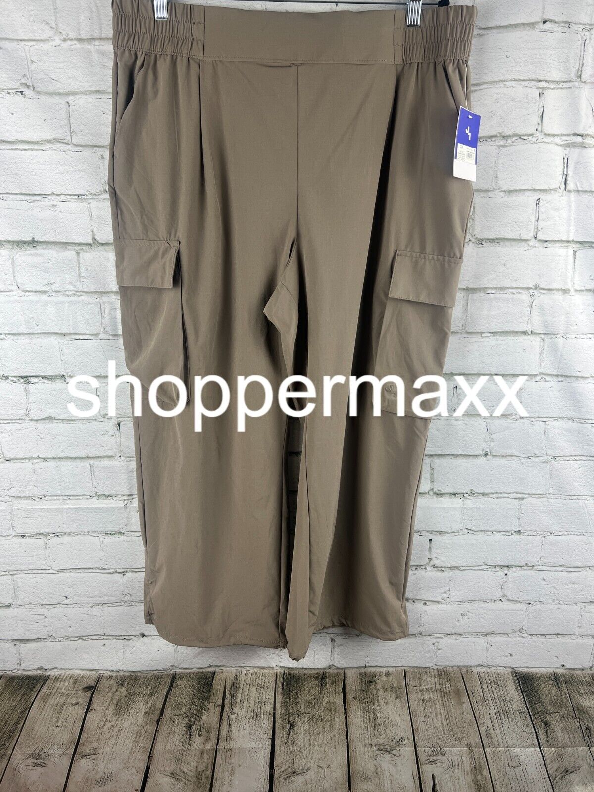Women's Cinch Hem Woven Cargo Pants - JoyLab, Dark Gray, XXL