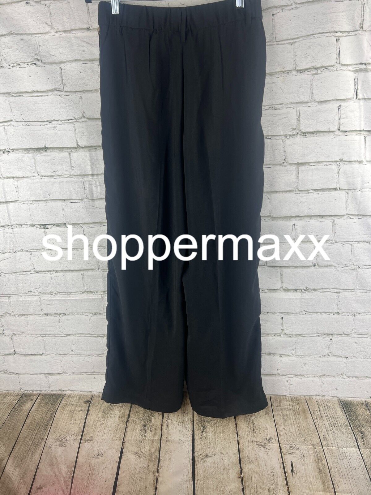 Women's High-Rise Wide Leg Fluid Pants - A New Day, BLACK, 8