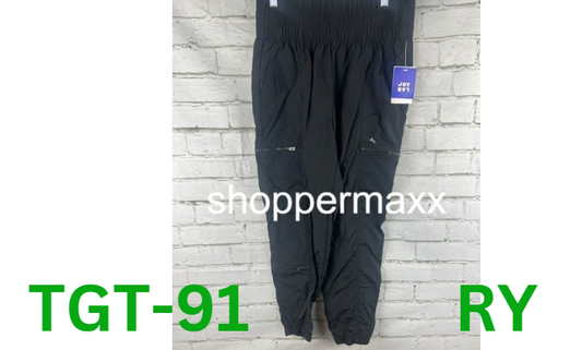 Women's High-Rise Cargo Joggers - JoyLab, Black, M