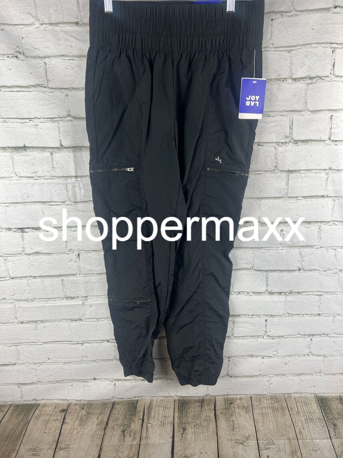 Women's High-Rise Cargo Joggers - JoyLab, Black, M