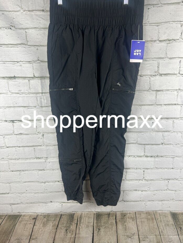 Women's High-Rise Cargo Joggers - JoyLab, Black, M