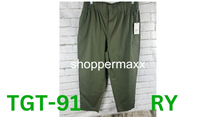 Women's High-Rise Tapered Ankle Chino Pants - A New Day, Olive, l