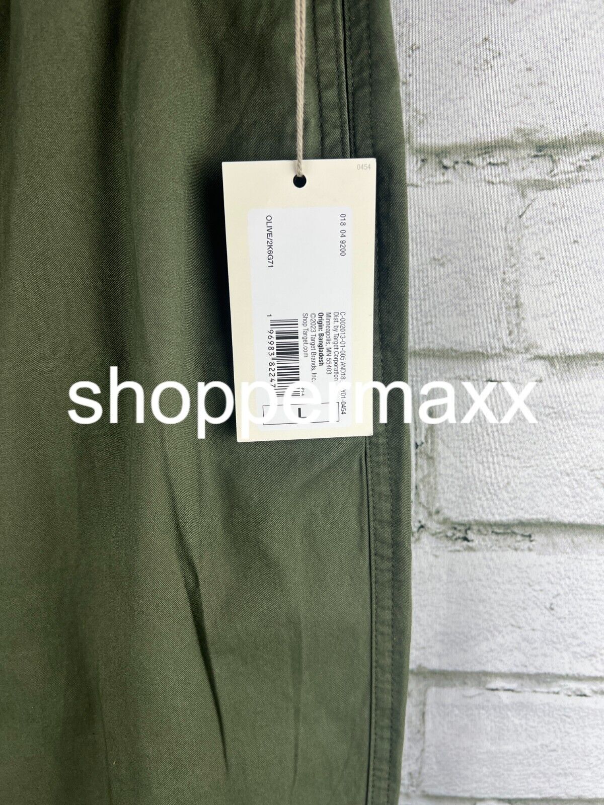Women's High-Rise Tapered Ankle Chino Pants - A New Day, Olive, l
